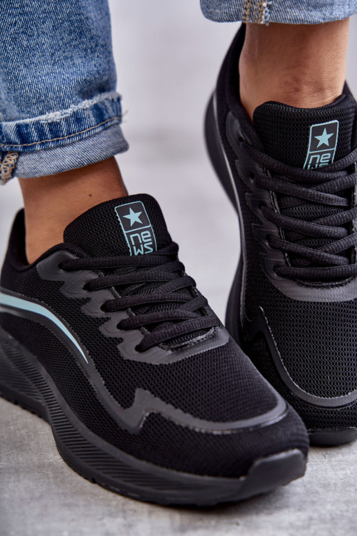 Stilīgasrni sporta apavi Sneakers modeļa apavi melnas krāsas Ida Stilīgasrni sporta apavi Sneakers modeļa apavi melnas krāsas Ida