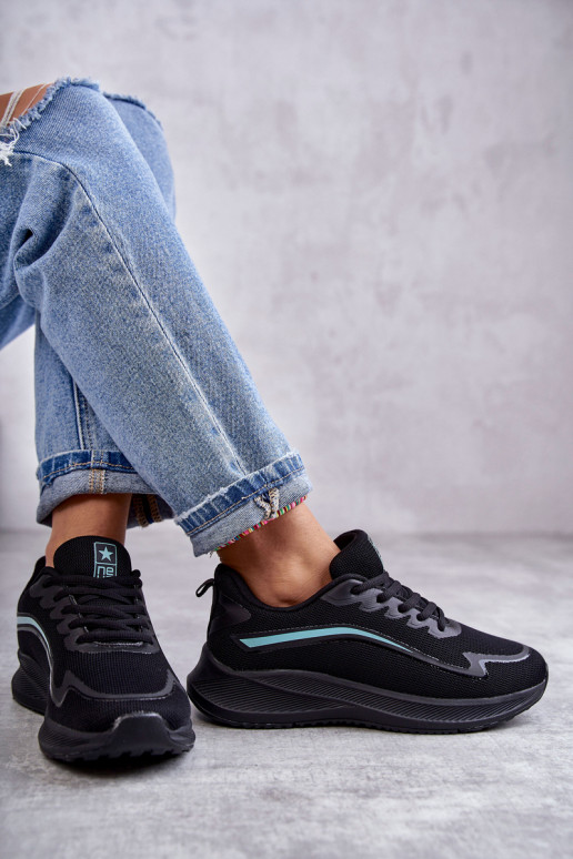 Stilīgasrni sporta apavi Sneakers modeļa apavi melnas krāsas Ida Stilīgasrni sporta apavi Sneakers modeļa apavi melnas krāsas Ida