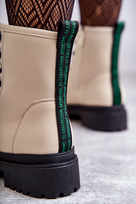 Sieviešu puszābaki zābaki Ziloņkaula krāsas Denila