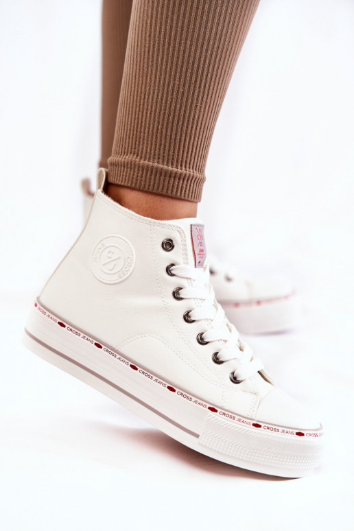 tõmblukuga Cross Jeans KK2R4044C baltas krāsas