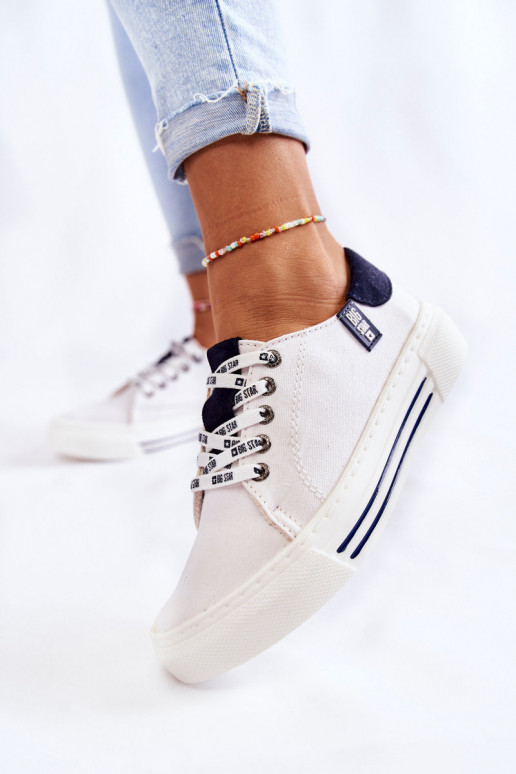 Sieviešu apavi Memory Foam System Big Star KK276002 baltas krāsas