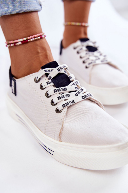 Sieviešu apavi Memory Foam System Big Star KK276002 baltas krāsas