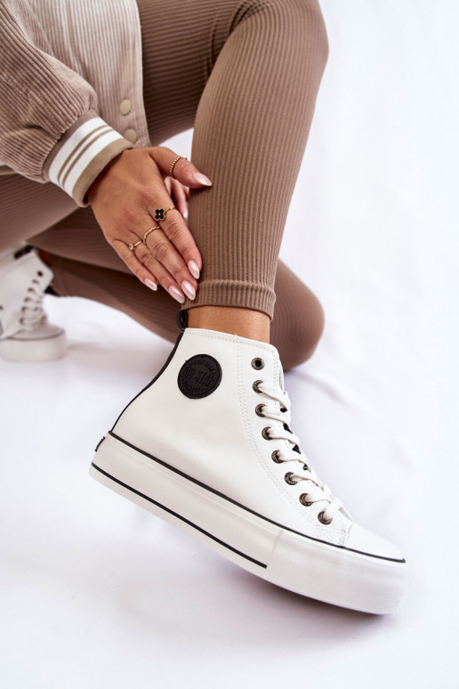 siltināti brīvā laika apavi Big Star KK274170 baltas krāsas