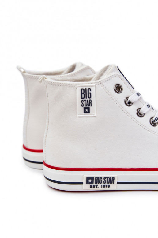 siltināti brīvā laika apavi Big Star KK174345 baltas krāsas siltināti brīvā laika apavi Big Star KK174345 baltas krāsas