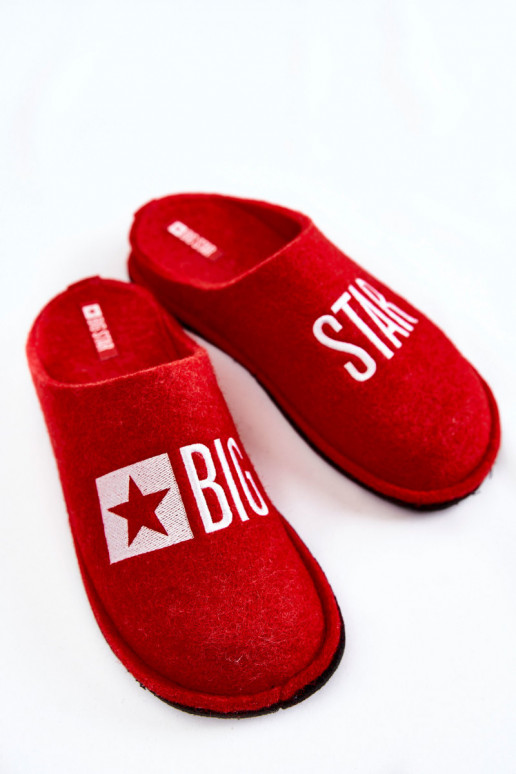 mājas čības Big Star KK276022 sarkanas krāsas mājas čības Big Star KK276022 sarkanas krāsas