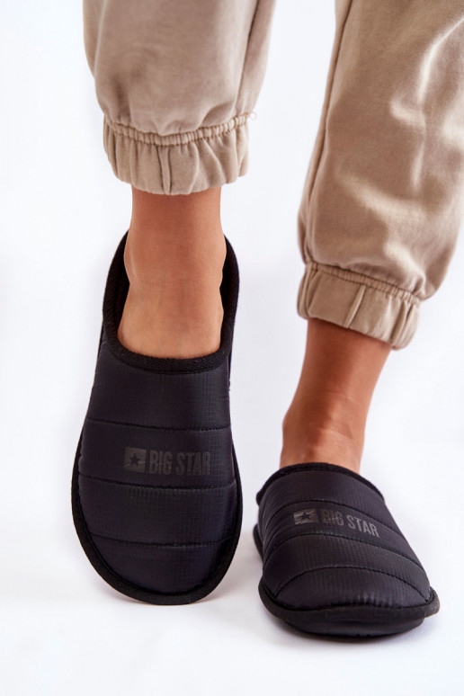 Klasiska modeļa čības Big Star KK274602 melnas krāsas