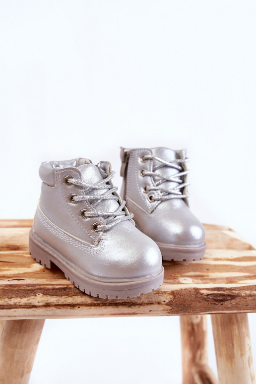 Bērnu apavi ar rāvējslēdzējiem Sudraba krāsas Dexter
