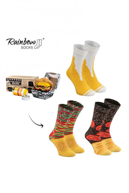 Zeķu komplekts Food Truck Socks Box 3 Pāris Zeķu komplekts Food Truck Socks Box 3 Pāris