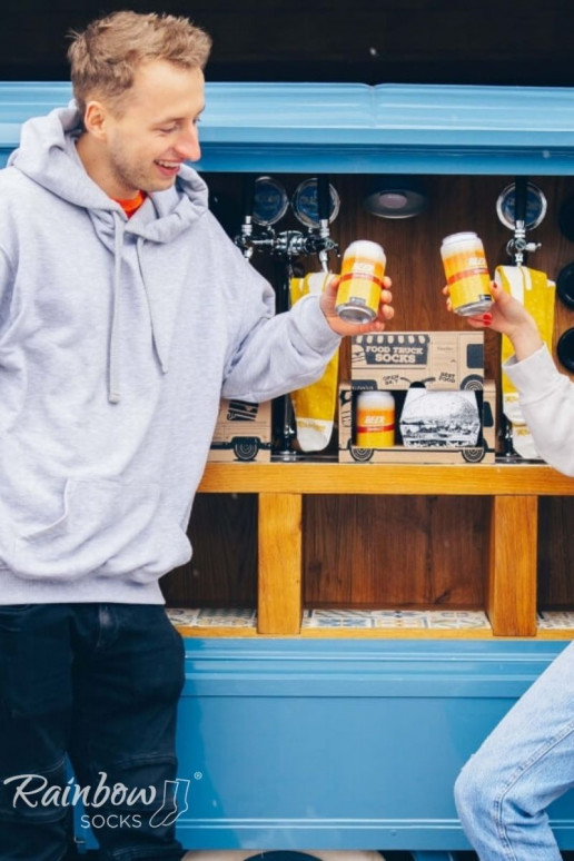 Zeķu komplekts Food Truck Socks Box 3 Pāris