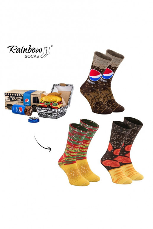 Zeķu komplekts Food Truck Z Pepsi x 3 Pāris Zeķu komplekts Food Truck Z Pepsi x 3 Pāris