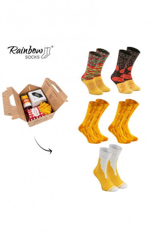 Varavīksnes zeķes Meal Socks Box Burger 5 Par Varavīksnes zeķes Meal Socks Box Burger 5 Par