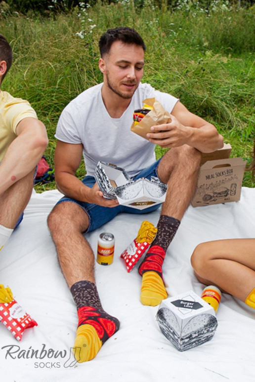 Varavīksnes zeķes Meal Socks Box Burger 5 Par Varavīksnes zeķes Meal Socks Box Burger 5 Par
