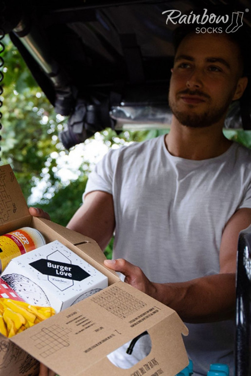 Varavīksnes zeķes Meal Socks Box Burger 5 Par Varavīksnes zeķes Meal Socks Box Burger 5 Par