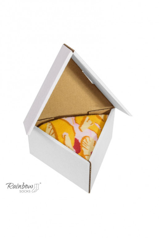 Varavīksnes zeķes 1 Pāris Pizza Varavīksnes zeķes 1 Pāris Pizza