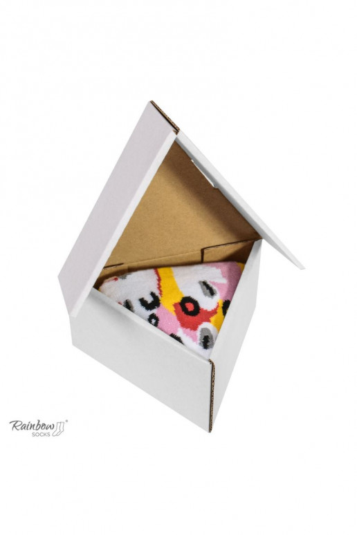 Varavīksnes zeķes 1 Pāris Pizza Varavīksnes zeķes 1 Pāris Pizza