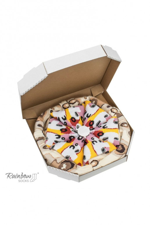 Varavīksnes zeķes Pizza 4 Pāris Varavīksnes zeķes Pizza 4 Pāris