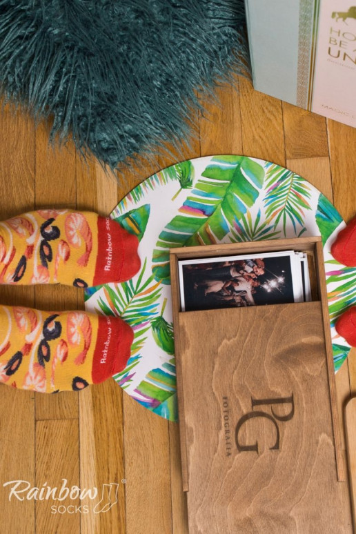 Varavīksnes zeķes Pizza 4 Pāris   Varavīksnes zeķes Pizza 4 Pāris