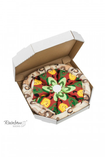 Varavīksnes zeķes Pizza 4 Pāris