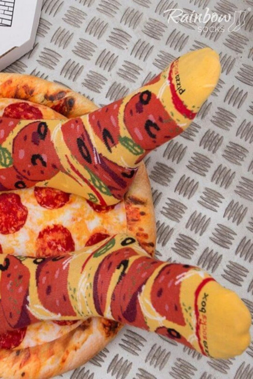 Varavīksnes zeķes Pizza 4 Pāris Varavīksnes zeķes Pizza 4 Pāris