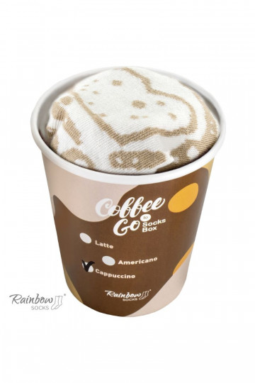 Varavīksnes zeķes Cappuccino 1 Pāris