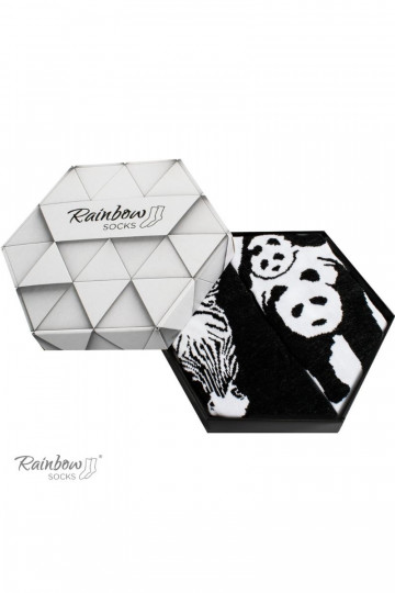 Varavīksnes zeķes -baltas krāsas 2 pāri