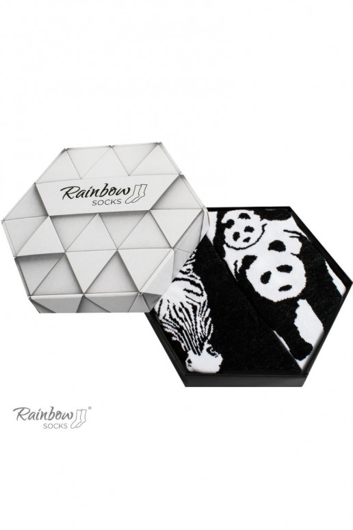 Varavīksnes zeķes -baltas krāsas 2 pāri