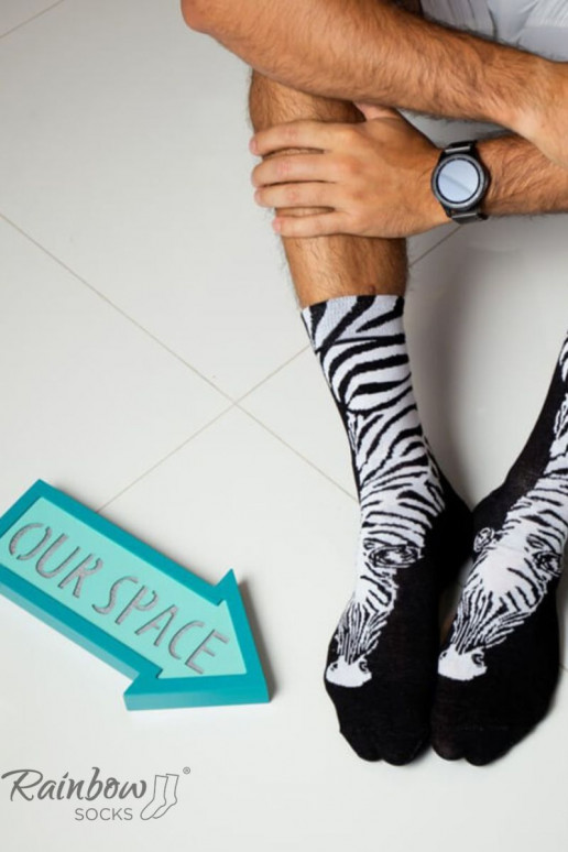 Varavīksnes zeķes -baltas krāsas 2 pāri