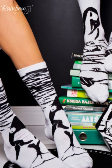 Varavīksnes zeķes -baltas krāsas 2 pāri 2