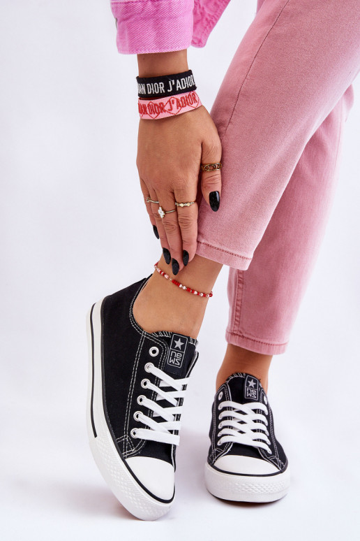 Klasiska modeļa brīvā laika apavi melnas krāsas Ecoma