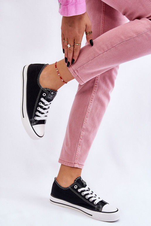 Klasiska modeļa brīvā laika apavi melnas krāsas Ecoma