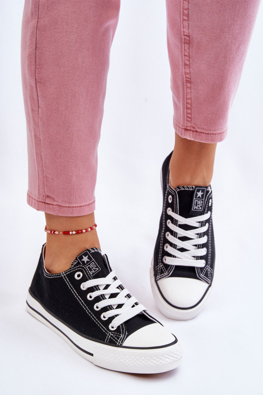 Klasiska modeļa brīvā laika apavi melnas krāsas Ecoma