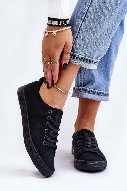 sporta apavi ar līdzenu zoli Big Star LL274057 melnas krāsas