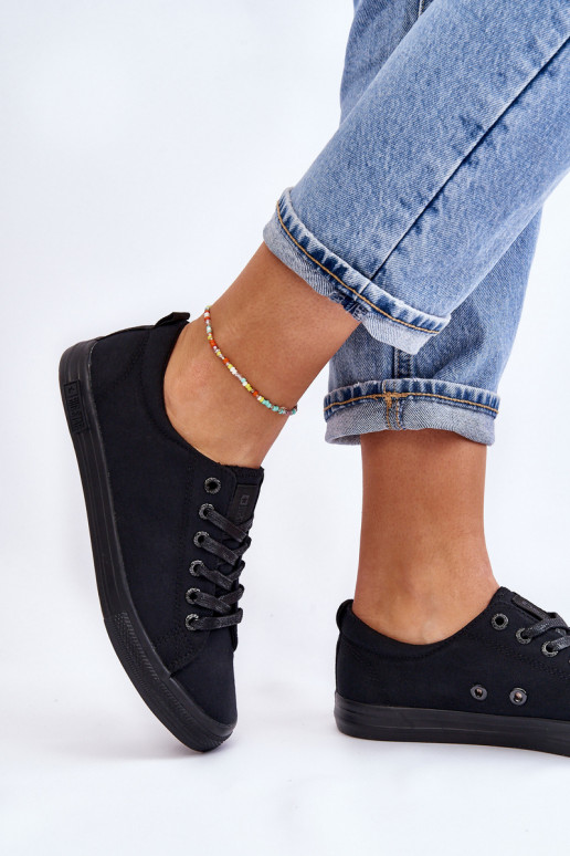 sporta apavi ar līdzenu zoli Big Star LL274057 melnas krāsas