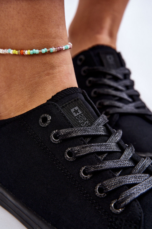 sporta apavi ar līdzenu zoli Big Star LL274057 melnas krāsas