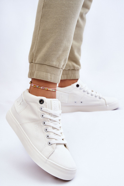 Klasiska modeļa tõmblukuga Big Star LL274002 baltas krāsas