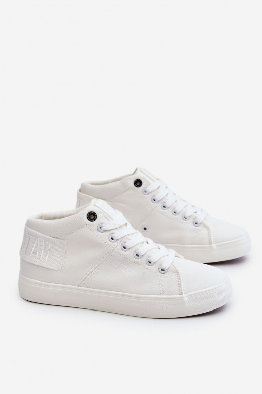 Klasiska modeļa tõmblukuga Big Star LL274002 baltas krāsas