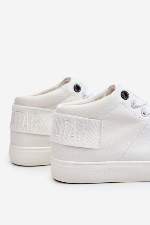 Klasiska modeļa tõmblukuga Big Star LL274002 baltas krāsas