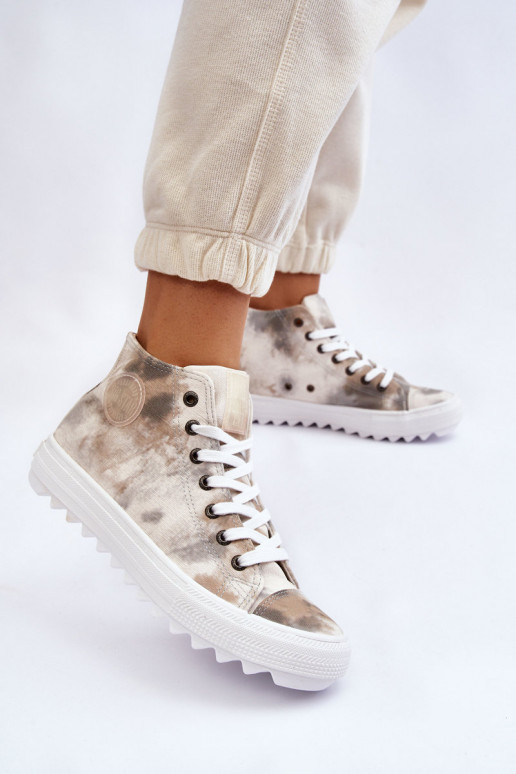 sieviešu puszābaki Big Star LL274047 Baltas-Zaļas krāsas