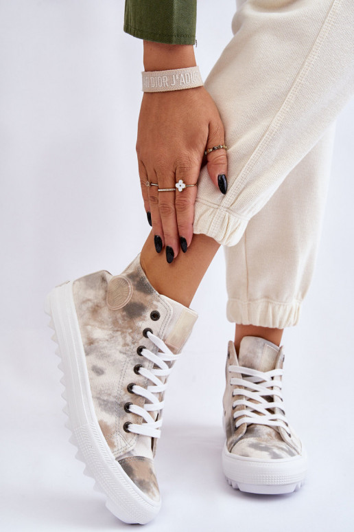 sieviešu puszābaki Big Star LL274047 Baltas-Zaļas krāsas