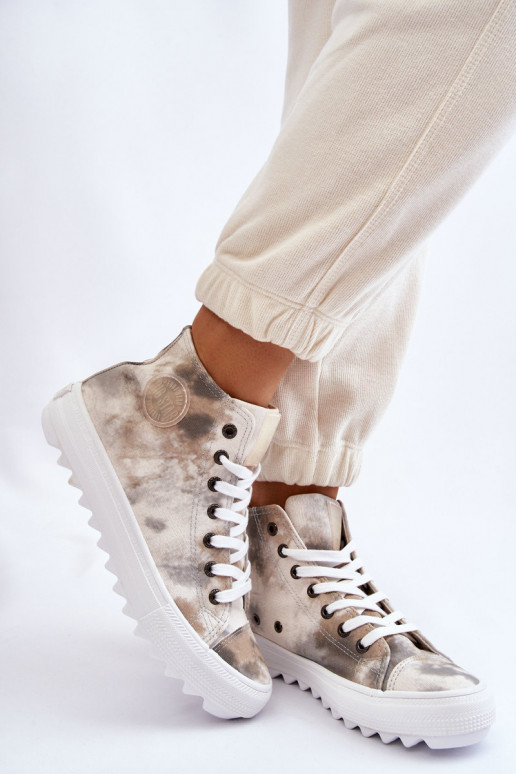 sieviešu puszābaki Big Star LL274047 Baltas-Zaļas krāsas