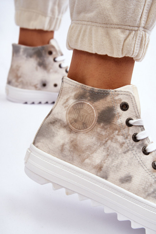 sieviešu puszābaki Big Star LL274047 Baltas-Zaļas krāsas