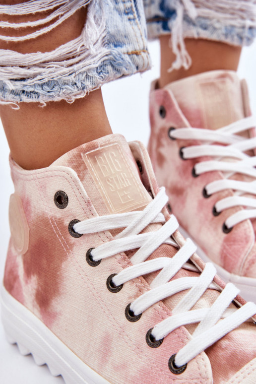 sieviešu puszābaki Big Star LL274048 smilšu krāsas-Rozā krāsas