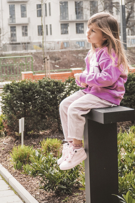 Bērnu apavi Klasiska modeļa tõmblukuga Big Star LL374003 Rozā krāsas