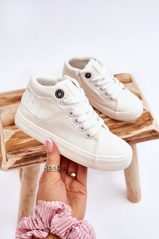 Bērnu apavi Klasiska modeļa tõmblukuga Big Star LL374002 baltas krāsas