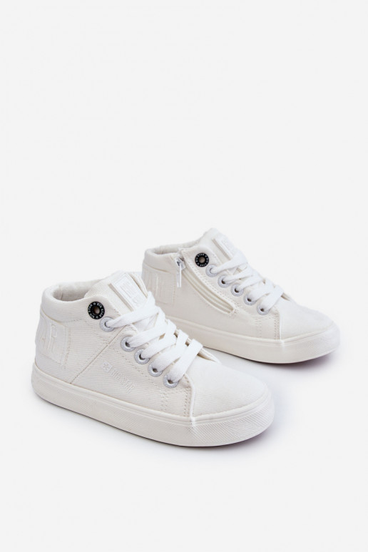 Bērnu apavi Klasiska modeļa tõmblukuga Big Star LL374002 baltas krāsas