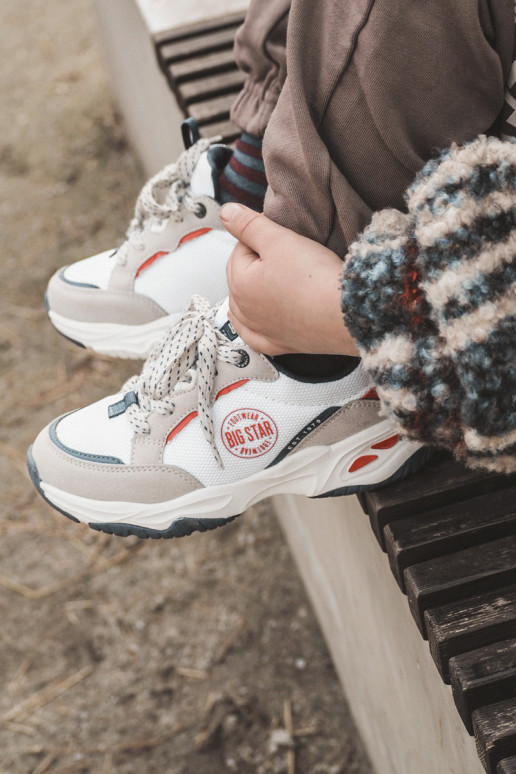 Bērnu sporta apavi Memory Foam System Big Star JJ374269 baltas krāsas