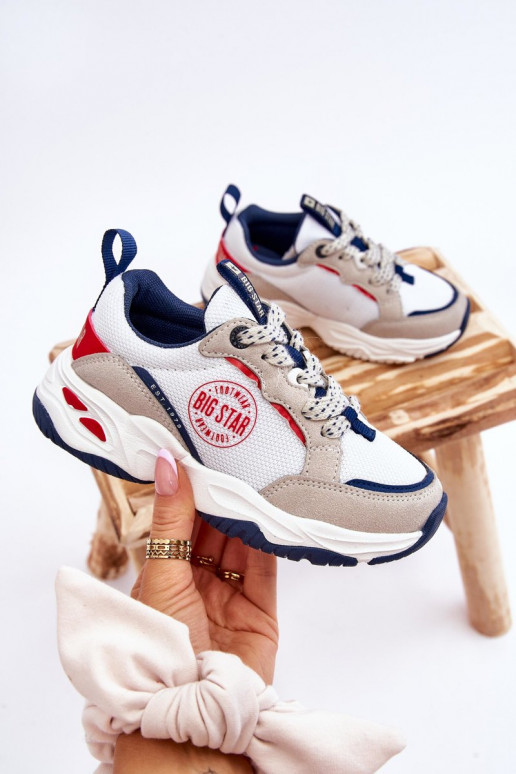 Bērnu sporta apavi Memory Foam System Big Star JJ374269 baltas krāsas