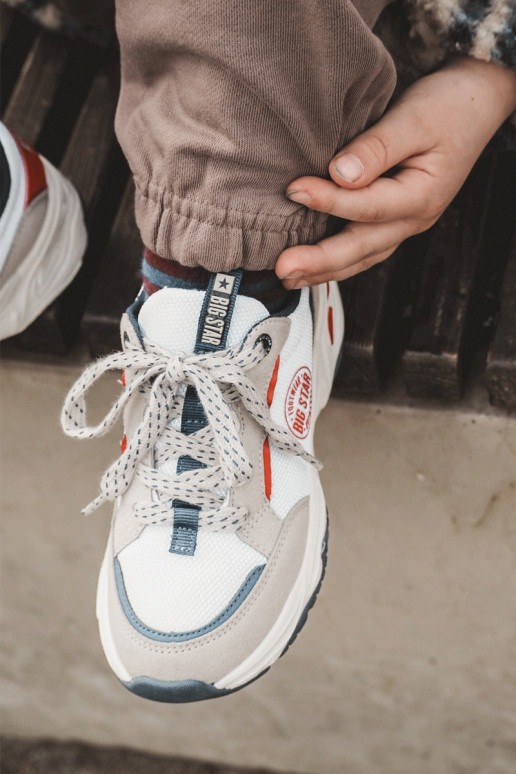 Bērnu sporta apavi Memory Foam System Big Star JJ374269 baltas krāsas