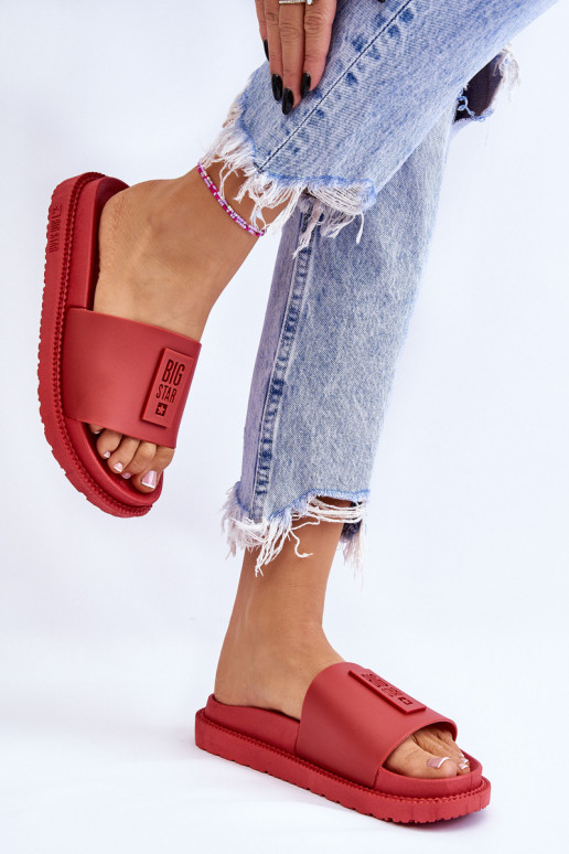 Čības Big Star LL274430 sarkanas krāsas