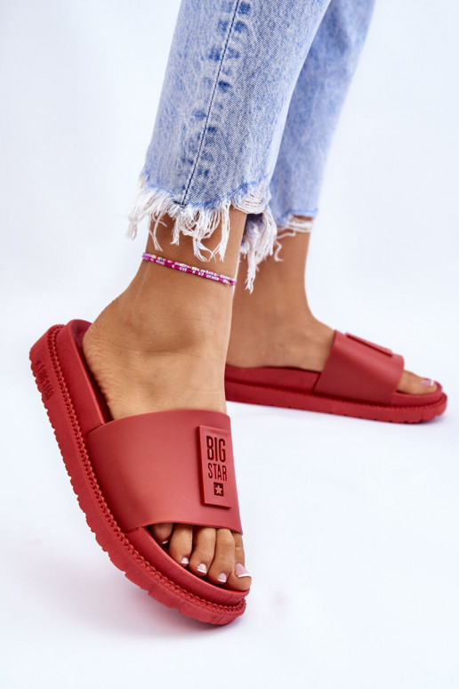 Čības Big Star LL274430 sarkanas krāsas